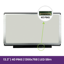 LCD Screen AUO 13.3 WXGA 1366x768 - B133XW03 V.0