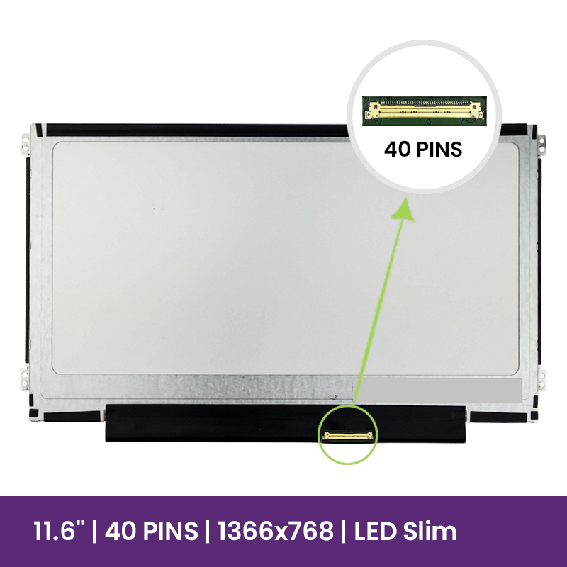 LCD Screen Chi-Mei 11.6 WXGA HD - 1366x768 LED Glossy       