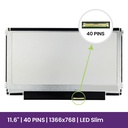 LCD Screen Chi-Mei 11.6 WXGA HD - 1366x768 LED Glossy       