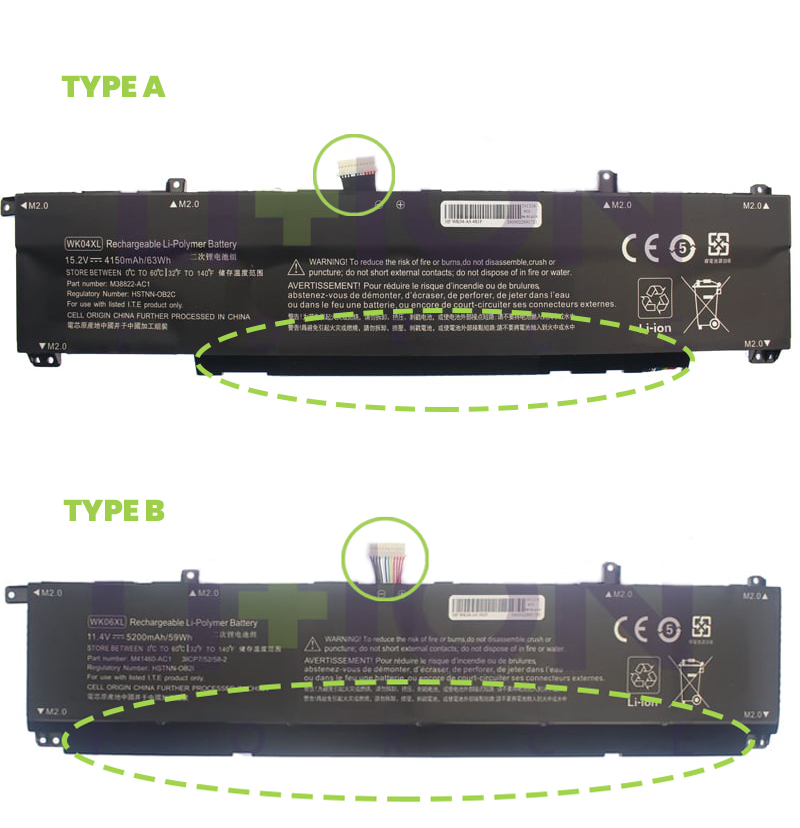 Bateria HP Type A - WK04XL