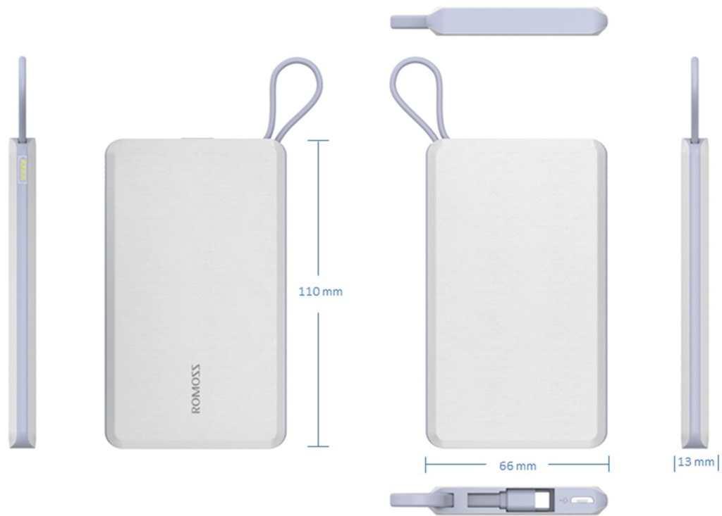 Power Bank Romoss QS05 White 5000mAh - QS05-301-01          