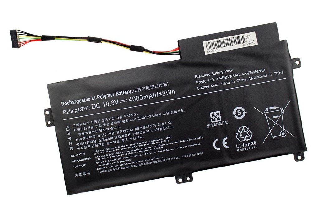Battery Samsung NP450  10.8V 3900mAh/43Wh                   