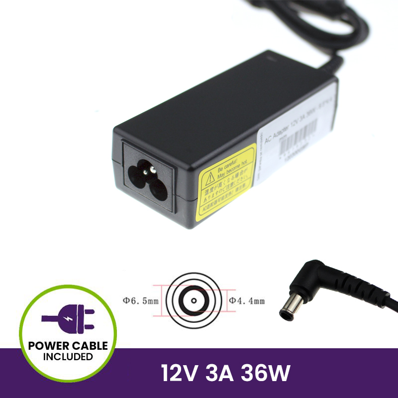 Cargador 12V 3A 36W - 6.5*4.4                          