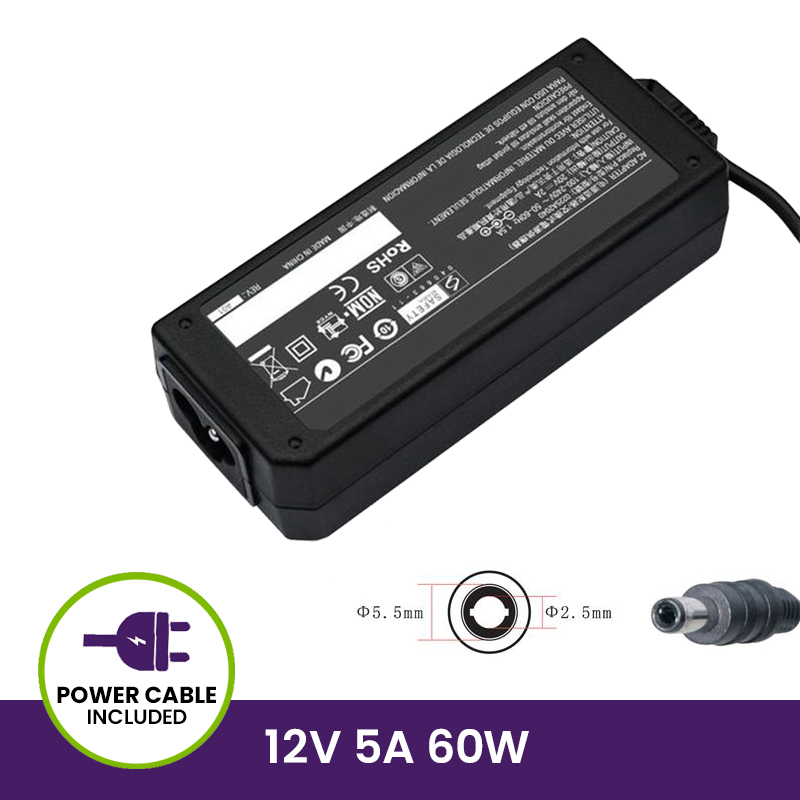 Cargador 12V 5A - 5.5*2.5