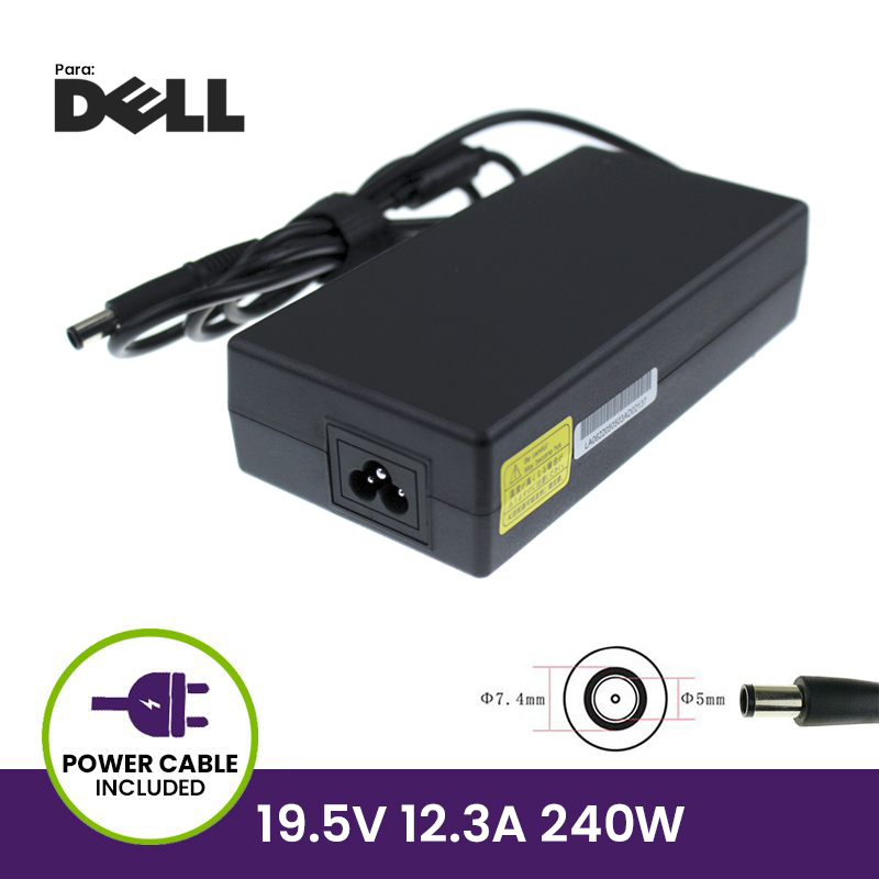 Cargador 19.5V 12.3A 240W - 7.4*5.0 Pin inside