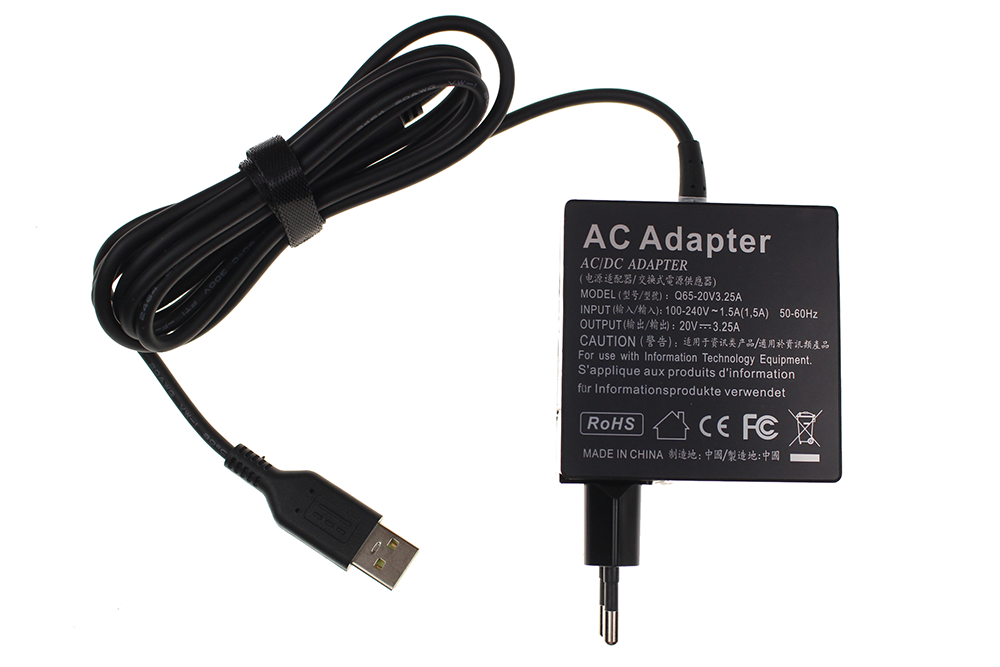 Cargador 20V 3.25A 65W USB 3