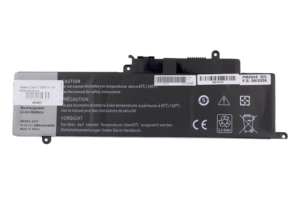 Batería Dell 11 3000 11.1V 3800mAh/43wh