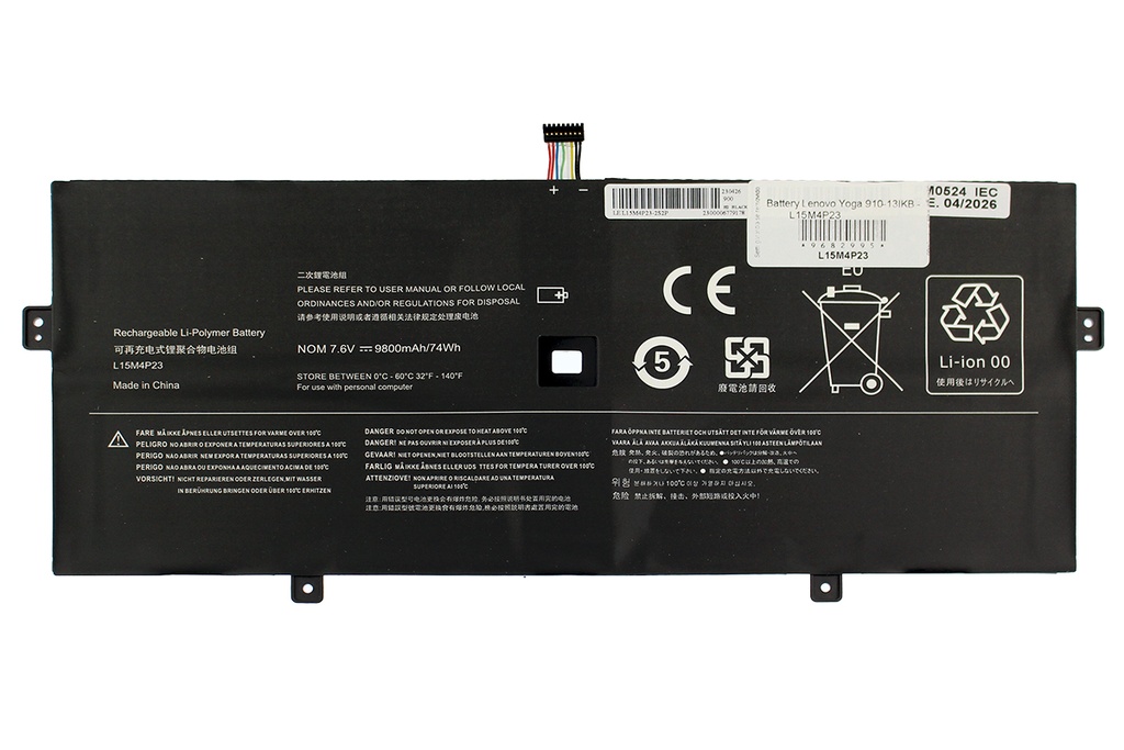 Batería Lenovo Yoga 910-13IKB - L15M4P23                    