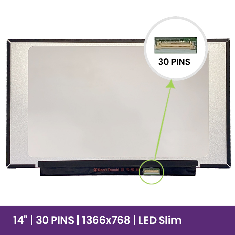 Pantalla LCD 14" WXGA HD 1366x768 - B140XTN07.2