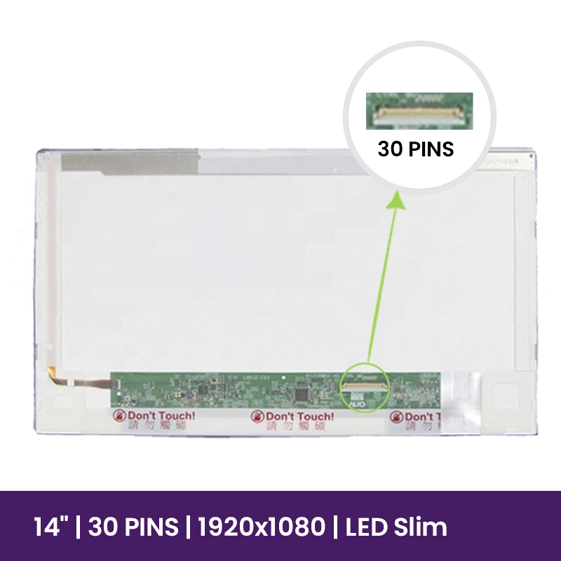 Pantalla LCD AUO 12.5 WXGA HD - 1366x768 LED - B125XW02 V.0   