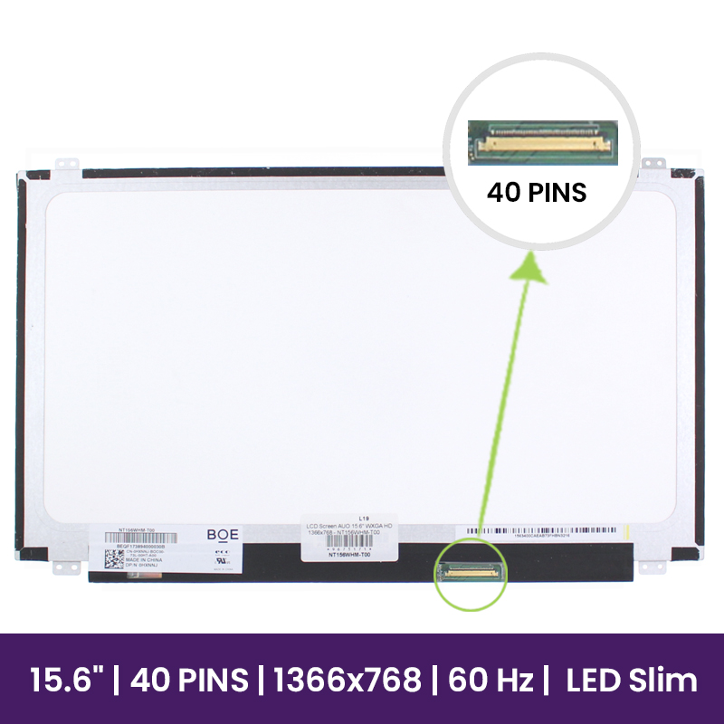 Pantalla LCD AUO 15.6" WXGA HD 1366x768 - NT156WHM-T00        