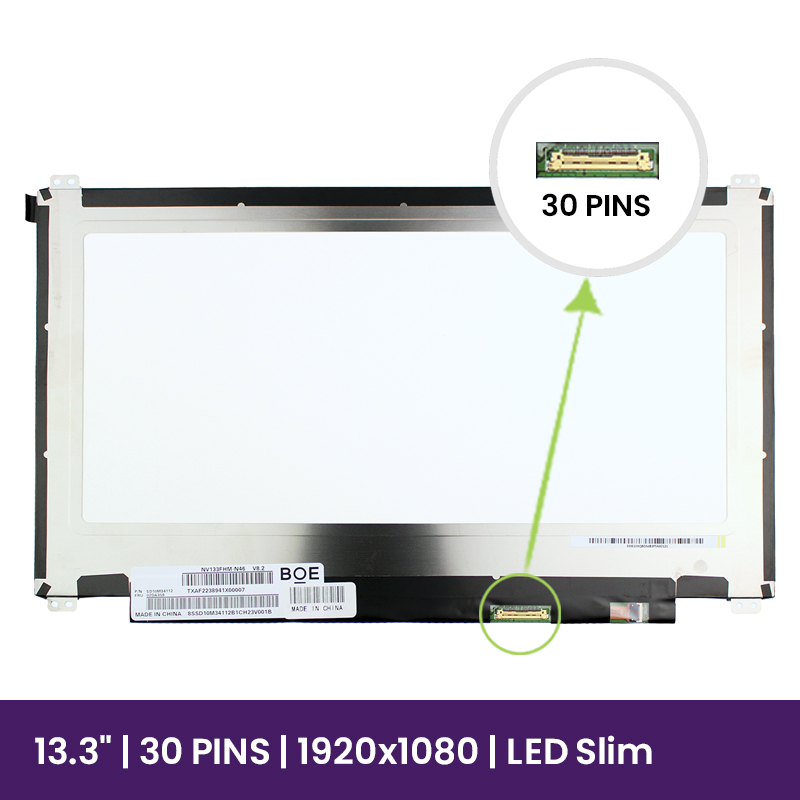 Pantalla LCD BOE 13.3" WUXGA 1920×1080 - NV133FHM-N46         