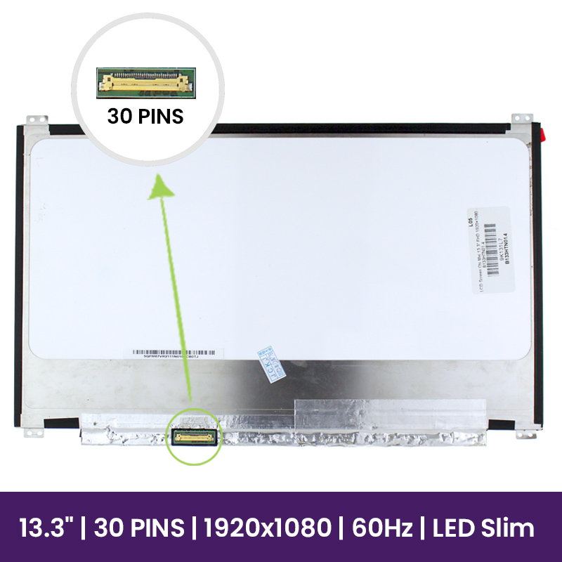 Pantalla LCD Chi Mei 13.3" FHD 1920×1080 - B133HTN01.4