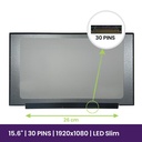 Pantalla LCD Chi Mei 15.6 FULL HD - 1920x1080 - B156HTN06.2
