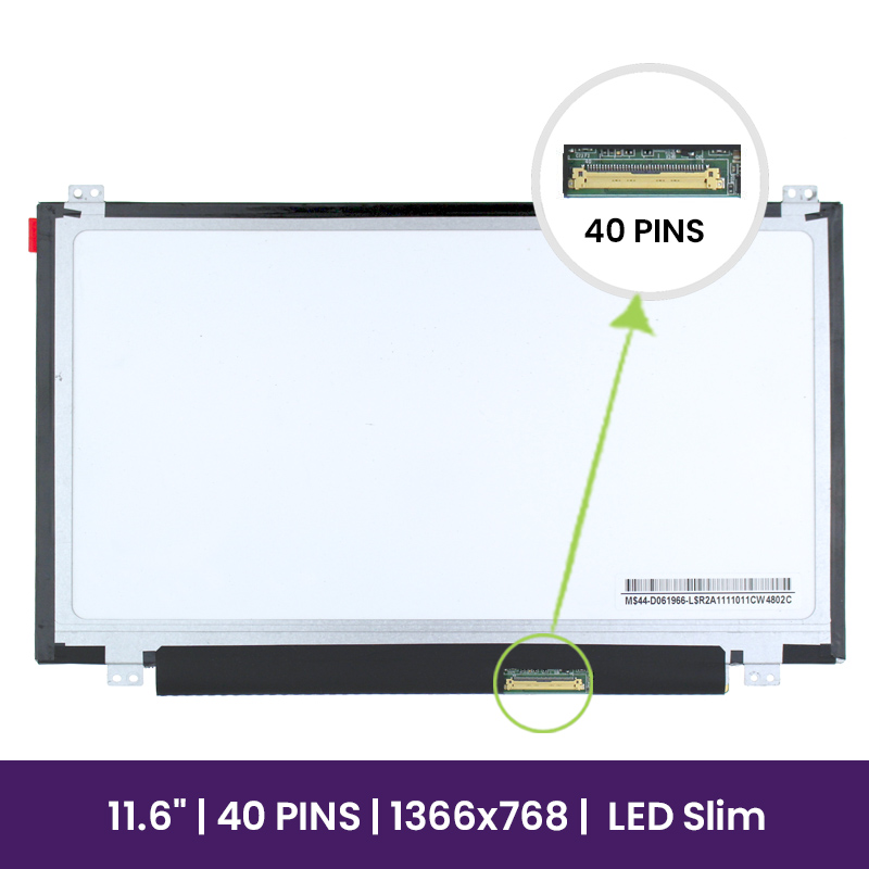 Pantalla LCD Chi-Mei 11.6 WXGA HD - 1366x768 LED Glossy       