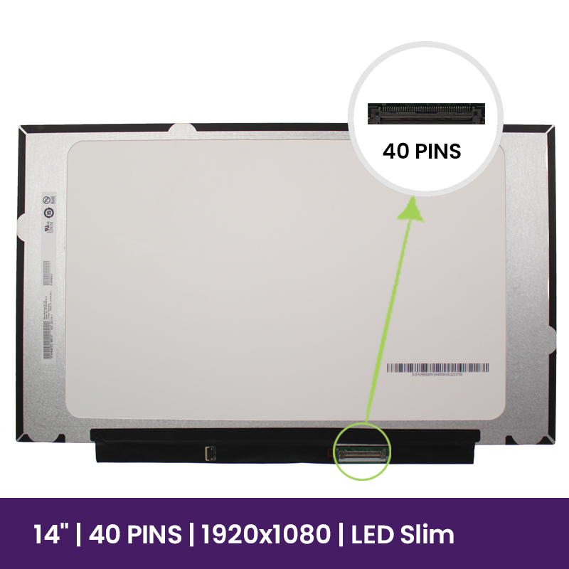 Pantalla LCD LG 14" WUXGA Slim 1920x1080 - B140HAN04.9