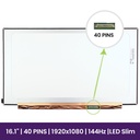 Pantalla LCD Samsung 16.1" FULL HD 1920x1080 - NV161FHM-NY1   