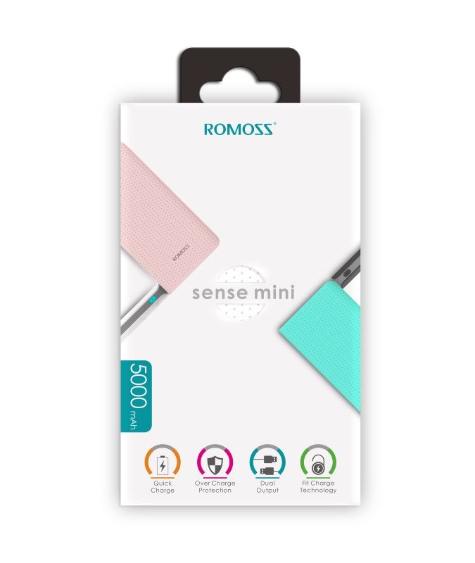 Power Bank Romoss Sense Mini White 5000mAh - PHP05-401-02   