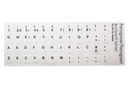 KIT Pegatinas,Silver with Black letter PO
