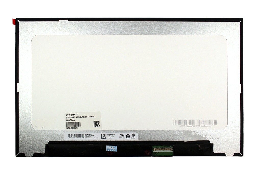 Pantalla LCD AUO 14" WUXGA Slim 1920x1080 - B140HAK03.1