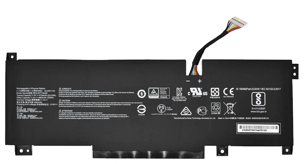 Batería MSI - BTY-M492 - Type B