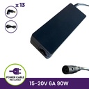 Cargador Universal Slim 90W - 90W-TA-SLIM                               