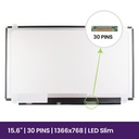Pantalla LCD 15.6" WXGA HD Slim 1366x768 - NT156WHM-N42