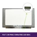 Pantalla LCD AUO 15.6" WXGA HD Slim 1366x768 - B156XTN08.0    