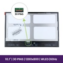 Pantalla LCD BOE 10.1 WXGA - 1280×800 - TV101WXM-NP0          