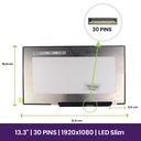 Pantalla LCD LG 14" WUXGA Slim 1920x1080 - B140HAN06.B        