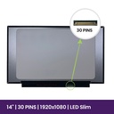 Pantalla LCD 14" FHD 1920x1080 - NT140FHM-N45 