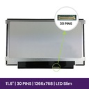 Pantalla LCD HKC 11.6" WXGA 1366x768 - MB116AN01-1